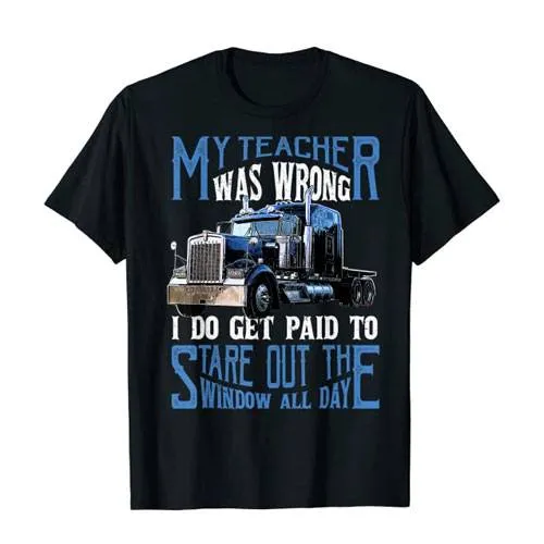 funny truck driver t-shirt