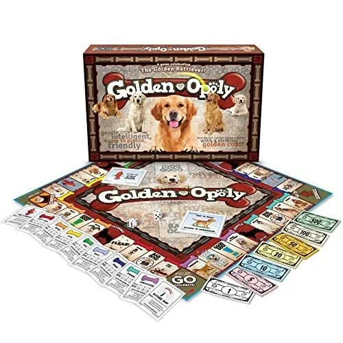 golden retriever-opoly board game