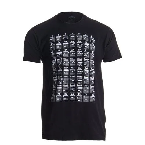 guitar chord chart shirt