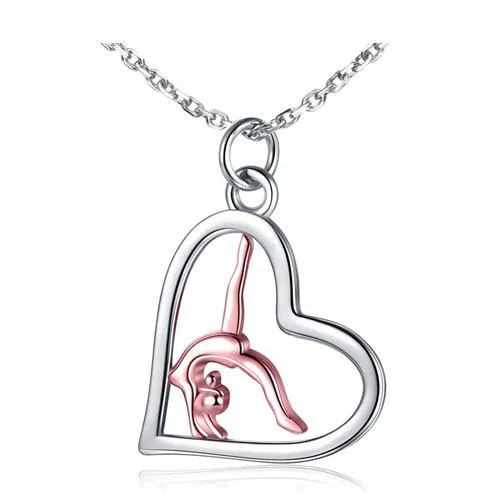 gymnastics pendant necklace