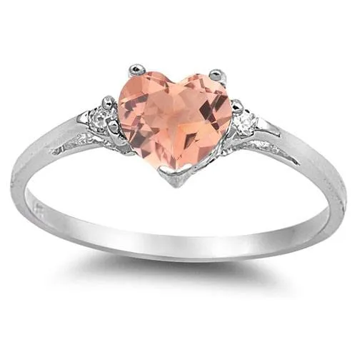 sterling silver heart promise ring