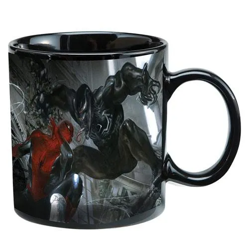 heat reactive spiderman vs venom mug