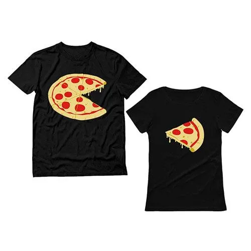 his hers pizza t-shirts