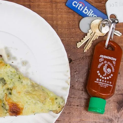 hot sauce keychain