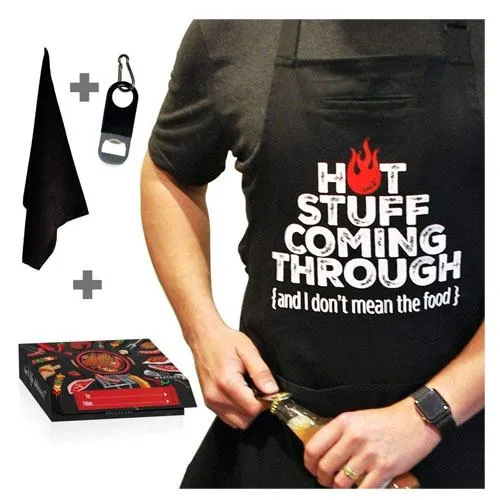 hot stuff cooking apron grilling gift
