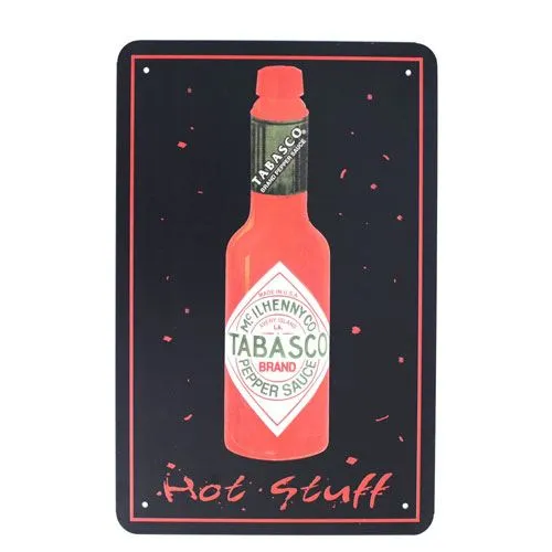 hot stuff metal sign art