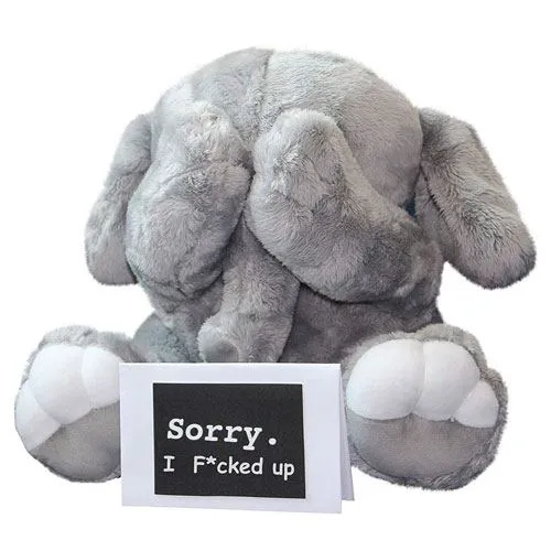 im sorry gift elephant plush