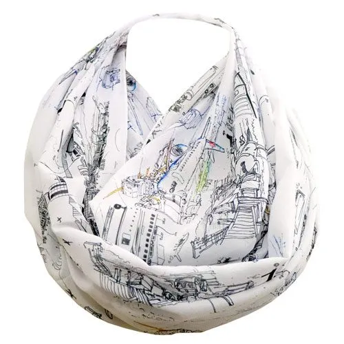 airport infinity scarf