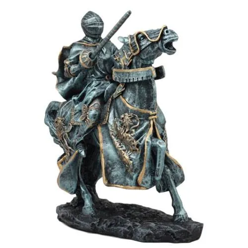 jousting knight statue 