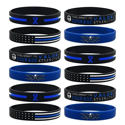 law enforcement silicone bracelets