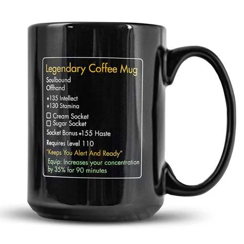 wow legendary coffee mug