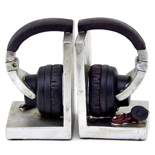 headphone bookends for music lovers