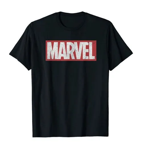 marvel logo graphic tee