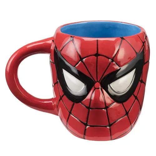 spiderman sculpted coffee mug