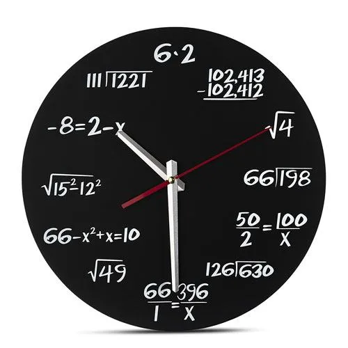 math wall clock