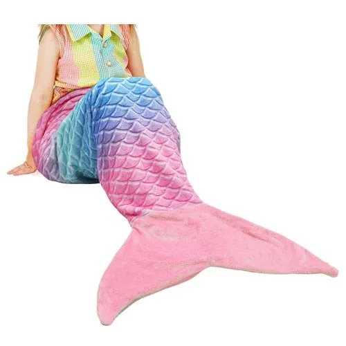 mermaid tail blanket present