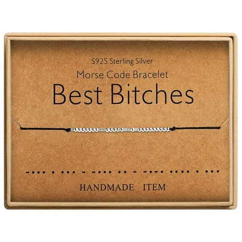 best bitches morse code bracelet