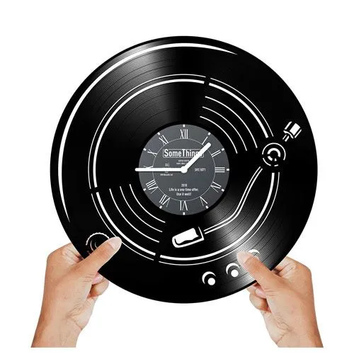 music vinyl clock gift idea