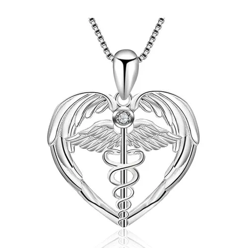 silver nurse pendant
