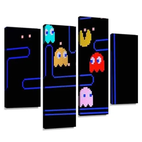 pac man canvas wall art
