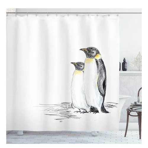 penguin shower curtain gift idea