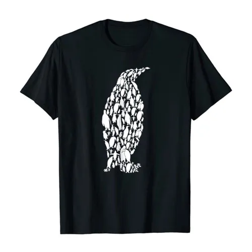penguin art t-shirt