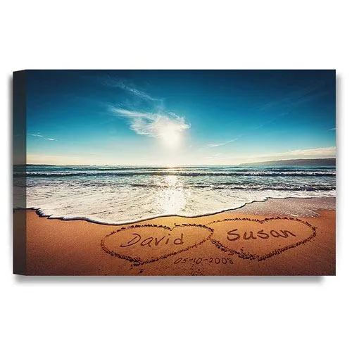 personalized love heart artwork