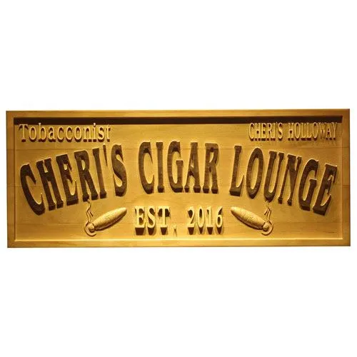 personalized cigar name plate
