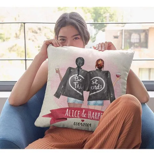 best friends pillowcase