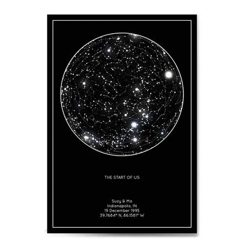 personalized star constellation map