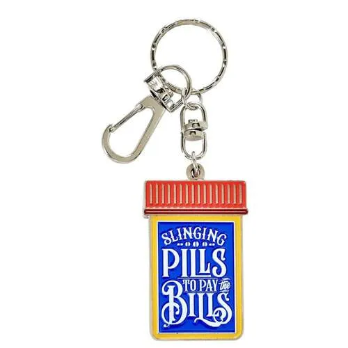 slinging pills keychain gift idea