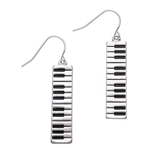 keyboard music earrings