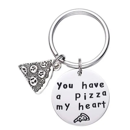 pizza slice keychain