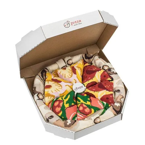 pizza socks gift box