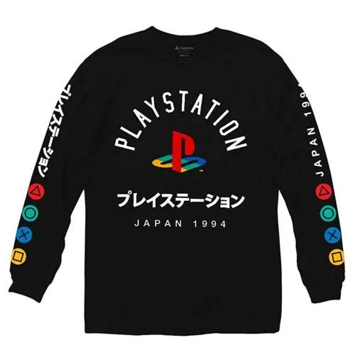 playstation logo long sleeve shirt