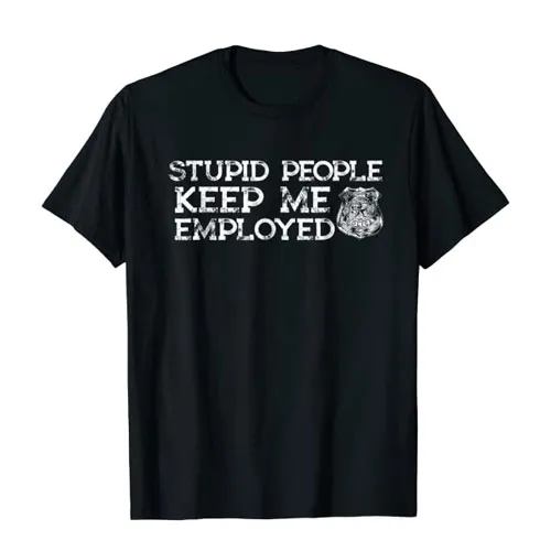 funny police officer t-shirt merchandise