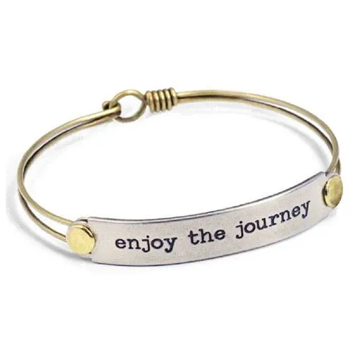 enjoy the journey bracelet