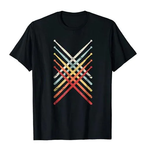 retro vintage drummer t-shirt