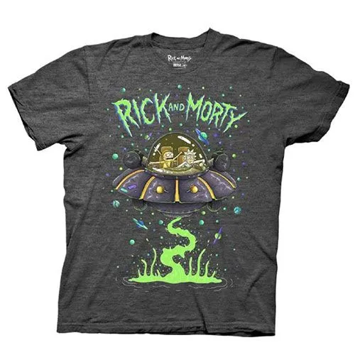 rick and morty spaceship t-shirt
