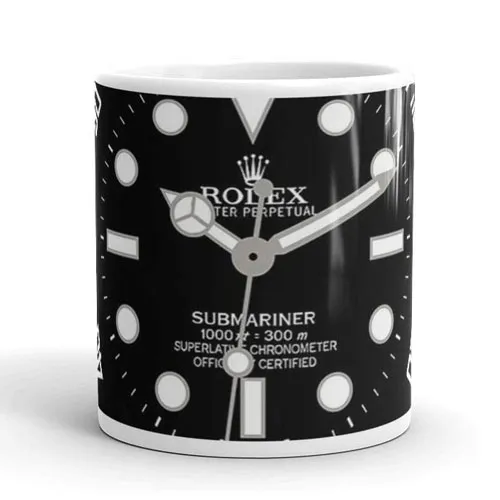 rolex submariner face mug
