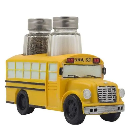 school bus salt & pepper display