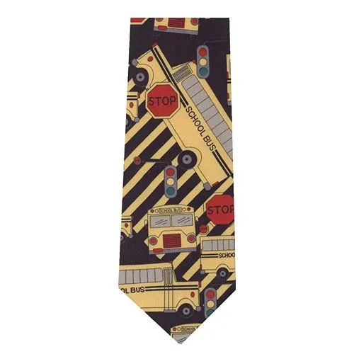 school bus novelty tie