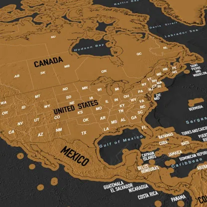 scratch off world map