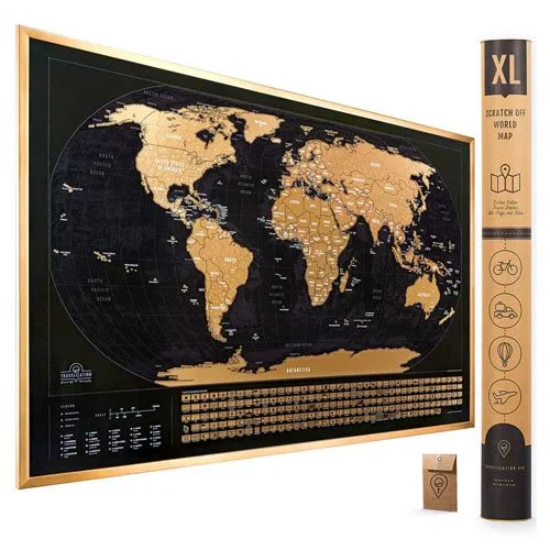 scratch off world map gift idea