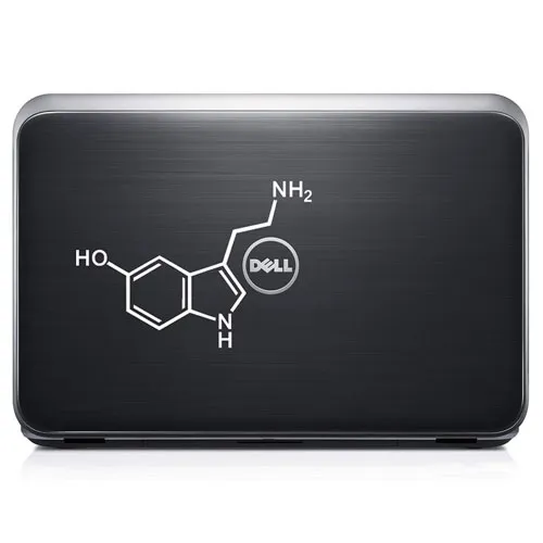 serotonin molecule decal sticker