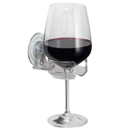 bath and shower wine holder