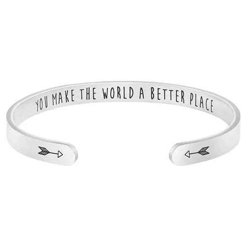 stainless steel appreciation bracelet
