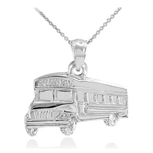 sterling silver bus pendant jewelry