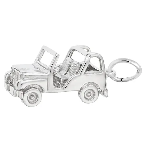 sterling silver jeep charm