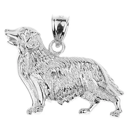 sterling silver dog pendant
